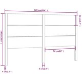  Uzglavlje smeđa boja meda 126 x 4 x 100 cm od masivne borovine | shoptok.hr