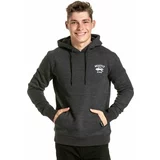 Meatfly Pulover na prostem Leader Of The Pack Hoodie Charcoal Heather XL
