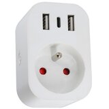  Immax NEO 07772L- Pametna razvodna utičnica 16A/230V + 2xUSB+1xUSB C Wi-Fi Tuya | Eponuda.com