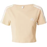 ADIDAS SPORTSWEAR Tehnička sportska majica 'BABY' boja pijeska / bijela