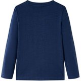  Dječja majica dugih rukava modra prošarana 116 | shoptok.hr