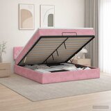  Podesivi krevet s madracem Ružičasta 140 x 190 cm Baršun | shoptok.hr