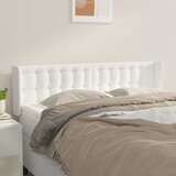  Uzglavlje s ušima bijelo 147x16x78/88 cm od umjetne kože | shoptok.hr