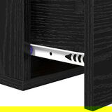 vidaXL Nočna omarica Črni hrast 35 x 35 x 20 cm Konstruiran les | Shoptok.si