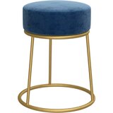  Okrugli tabure plavi baršunasti | shoptok.hr
