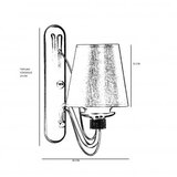 Opviq Berfin 846STL2710 Zidna lampa, crna | Eponuda.ba