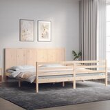 vidaXL Okvir kreveta s uzglavljem 200 x 200 cm od masivnog drva Cijene
