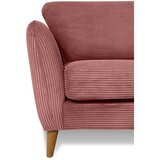 Scandic Rožnata sedežna garnitura iz rebrastega žameta 206 cm Paris – | Shoptok.si