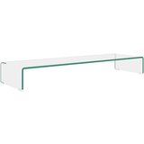 Maison Chic Stojalo za TV / ekran - TV stojalo - Stojalo za ekran stekleno prozorno 100x30x13 cm, (21701949) | Shoptok.si
