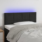  LED uzglavlje crno 80 x 5 x 78/88 cm baršunasto | shoptok.hr