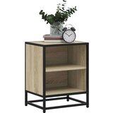 vidaXL Noćni ormarić Sonoma hrast 40x31x50cm Konstruirano drvo i metal | shoptok.hr