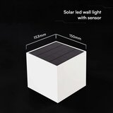  LED solarna zidna lampa sa senzorom LED/9W/3,7V 3000/4000/5000K IP65 2600mAh bela | Eponuda.com