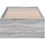 vidaXL Posteljni okvir siva sonoma 90x190 cm inženirski les | Shoptok.si