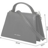 Karl Lagerfeld Ručna torbica crna / srebro | shoptok.hr