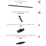 Zuma line 3027 - reflektorsko svetlo za šinski sistem LULU 6xGU10/35W/230V crno | Eponuda.com