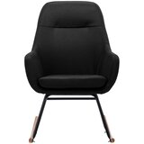  Stolica za ljuljanje od tkanine crna | shoptok.hr