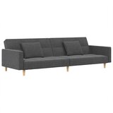 Maison Chic kavč - Sofa - Kanape dvosed z ležiščem in dvema blazinama svetlo sivo blago, (21727929) | Shoptok.si