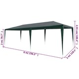 Šator za zabave 3 x 6 m PE zeleni | shoptok.hr