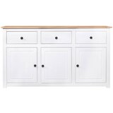  Komoda od borovine bijela 135 x 40 x 80 cm asortiman Panama | shoptok.hr