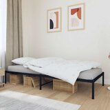 Metalni okvir za krevet crni 90 x 200 cm | shoptok.hr