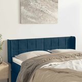  Uzglavlje s ušima tamnoplavo 147x16x78/88 cm baršunasto | shoptok.hr