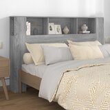 vidaXL Vzglavna omarica siva sonoma 160x18,5x104,5 cm Cene