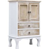 vidaXL predalnik bel 50x30x80 cm les | Shoptok.si