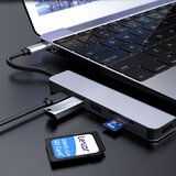 Kettz adapter tip c 6/1 4K HDMI/USBx2/SD/TF/USB-C/PD 87W KT-601G | Eponuda.com