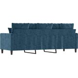  Trosjed od tkanine Plava 180 cm baršunasti | shoptok.hr