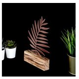 WALLXPERT decorative object figure palm leaf bronze u