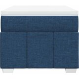  Krevet s oprugama i madracem plavi 100 x 200 cm od tkanine | shoptok.hr