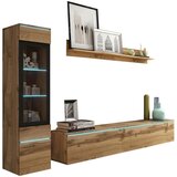 P & B Dnevni Regal Vera, Barva Hrasta, 3-Delno, Led Cene
