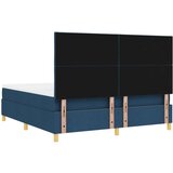  Krevet s podnicom s madracem plavi super king tkanina | shoptok.hr