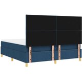  Postelja z vzmetnico z vzglavjem Modra 180 x 200 cm blago, (5000128435) | Shoptok.si