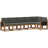  Set vanjskih sofa 6 kom. Prirodna i antracit Poliester | shoptok.hr