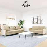 vidaXL 2-dijelni set sofa krem od tkanine | shoptok.hr
