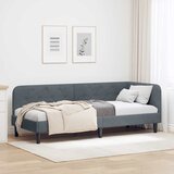  Kutni okvir kreveta Tamno siva 80 x 200 cm Baršun | shoptok.hr