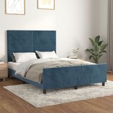 vidaXL Okvir za krevet bez madraca tamnoplavi 140x190 cm baršunasti | shoptok.hr