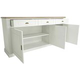 MID.YOU komoda cottage, bela, imitacija hrasta, 200 cm | Shoptok.si