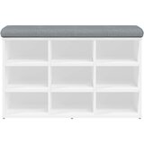  Klupa za cipele bijela 82x32x50 cm inženjerski drvo | shoptok.hr