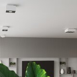 Nice Lamps Bijela stropna svjetiljka s metalnim sjenilom 24x24 cm Hydra – | shoptok.hr