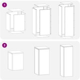 Vanjski Stalak za Biljke Stup 3 kom Weathering Čelik | shoptok.hr
