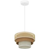  Brilagi - Visilica na sajli CEDAR LUNETA 1xE27/15W/230V, prečnik 25 cm, ratan/braon/krem | Eponuda.com
