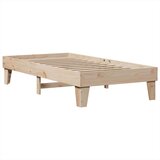  Knjižna postelja brez vzmetnice 90x200 cm trdna borovina | Shoptok.si