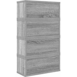  Stalak za CD-ove 4 kom. Siva Sonoma 40 x 17 x 17 cm | shoptok.hr