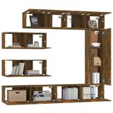 vidaXL 7-dijelni set TV ormarića boja dimljenog hrasta drveni | shoptok.hr