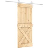 Furnova Drsna vrata s kompletom vodil 90x210 cm trdna borovina, (21944748) | Shoptok.si