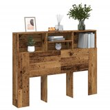 vidaXL Vzglavna omarica starinski les 140x19x103,5 cm Cene
