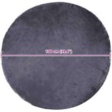  Lažni Ovčji Tepih Antracit 100 x 100 cm Poliester | shoptok.hr