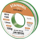 Stannol HS10-Fair spajkalna palica tuljava Sn99\,3Cu0\,7 ROM1 100 g 1 mm, (20428786) Cene